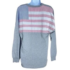 Lauren James Long Sleeve American Flag Tee